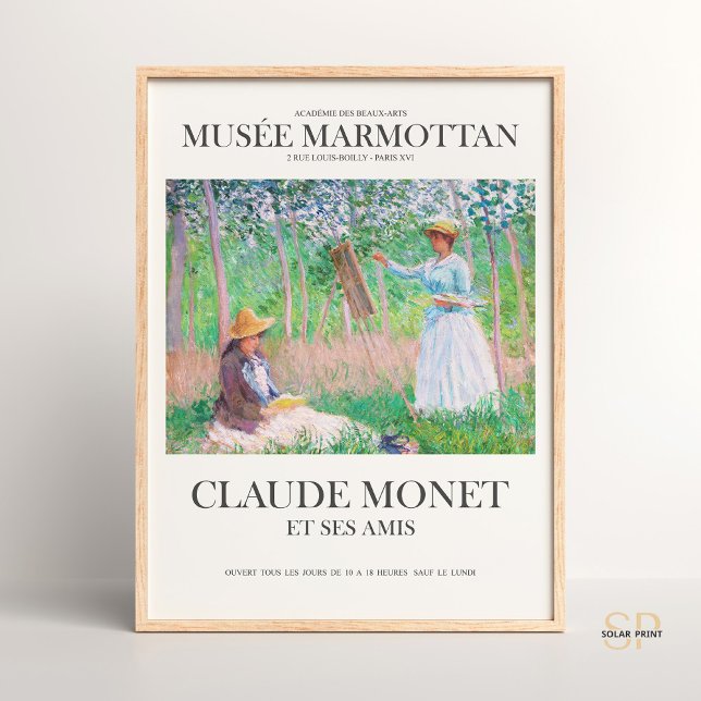 Claude Monet i Skogen på Giverny Art Print Poster (Skapare uppladdad)