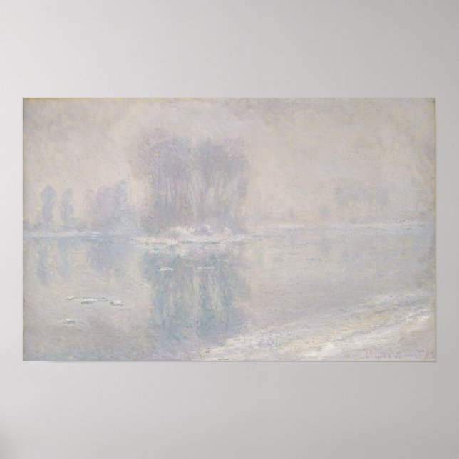 Claude Monet | Ice Floes Poster (Framsidan)