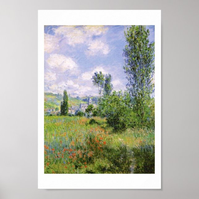 Claude Monet Ile Saint Martin Vetheuil Poster (Framsidan)