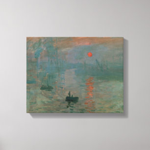 Claude Monet - Impression, Soluppgång Canvastryck