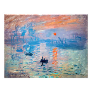 Claude Monet - Impression, Soluppgång Fototryck