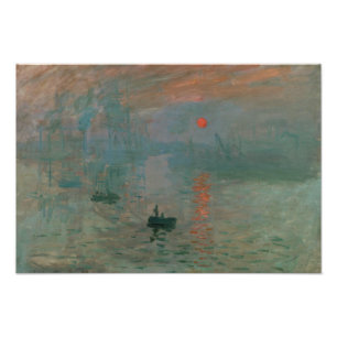 Claude Monet - Impression, Soluppgång Fototryck