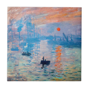 Claude Monet - Impression, Soluppgång Kakelplatta
