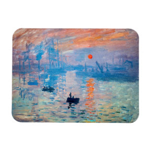 Claude Monet - Impression, Soluppgång Magnet
