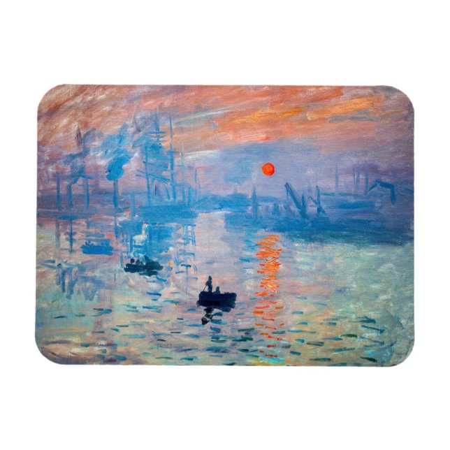 Claude Monet - Impression, Soluppgång Magnet (Horisontell)