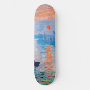 Claude Monet - Impression, Soluppgång Mini Skateboard Bräda 18,5 Cm