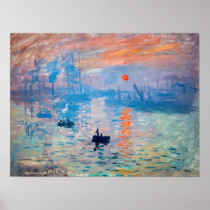 Claude Monet - Impression, Soluppgång Poster