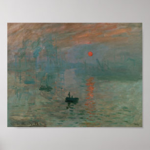 Claude Monet - Impression, Soluppgång Poster