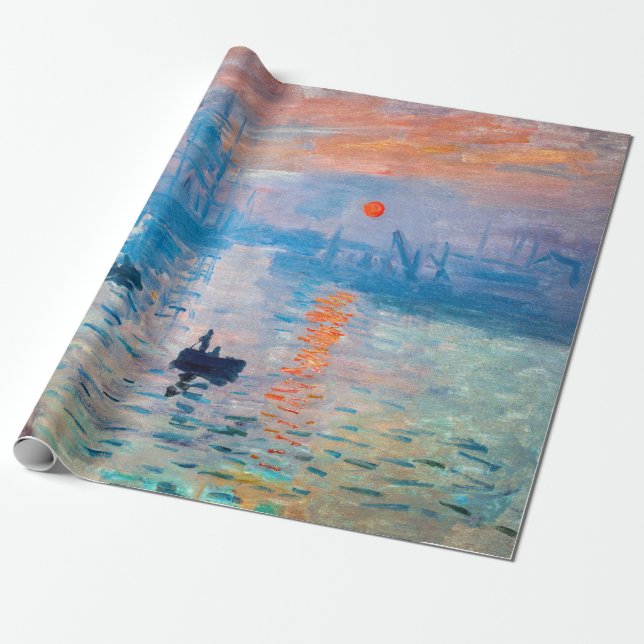 Claude Monet - Impression, Soluppgång Presentpapper (Utrullad)