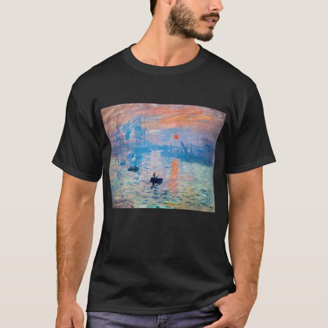 Claude Monet - Impression, Soluppgång T Shirt (Framsida)