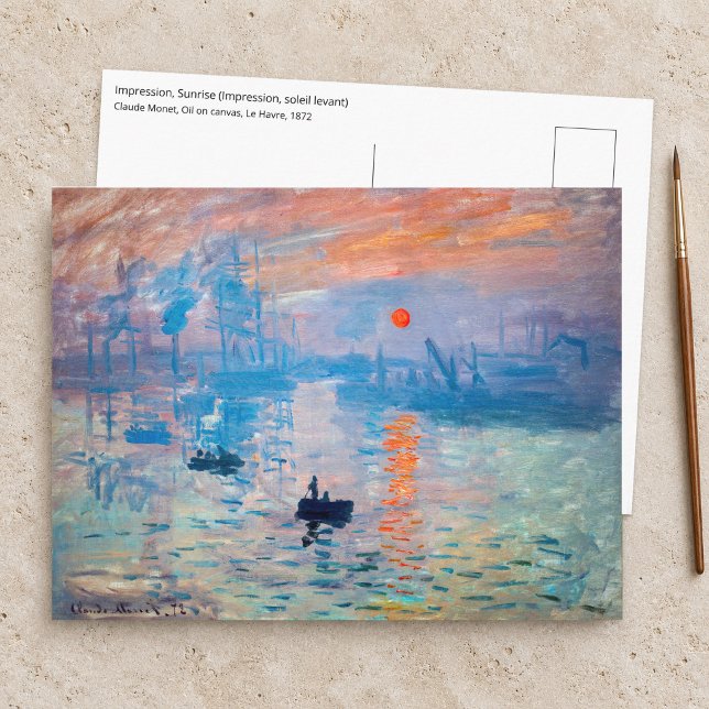Claude Monet - Impression, soluppgång Vykort (Skapare uppladdad)