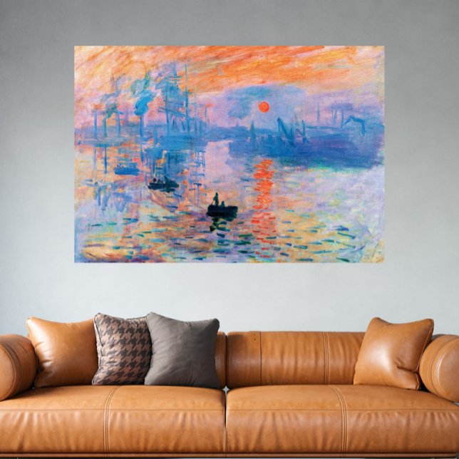 Claude Monet Impression, Sunrise (1872) Affisch (Skapare uppladdad)