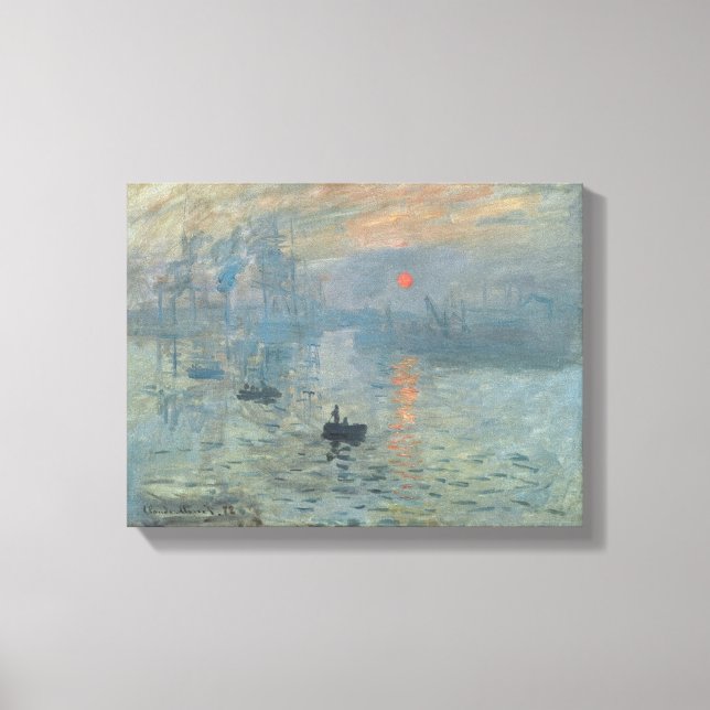 Claude Monet – Impression – Sunrise 1872 Canvastryck (Framsida)