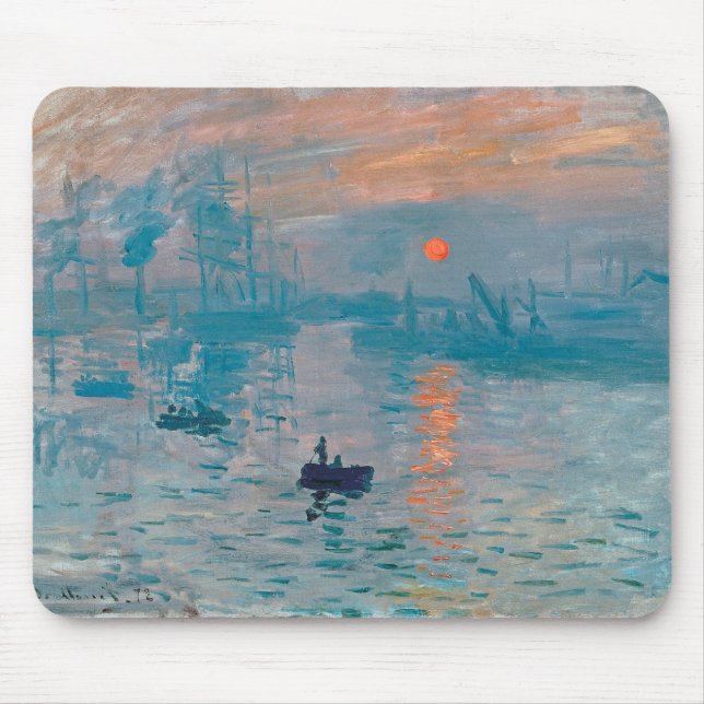 Claude Monet Impression Sunrise Fransk Musmatta (Framsidan)