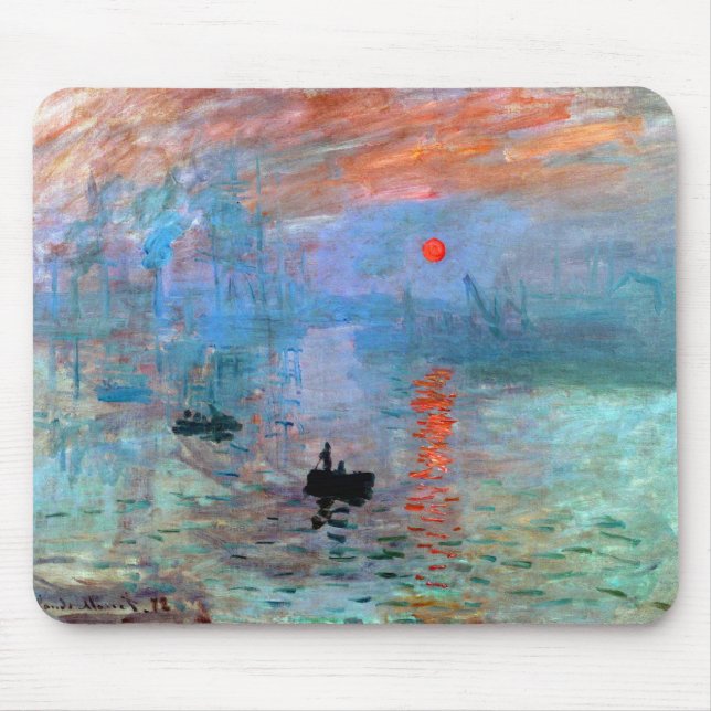 Claude Monet Impression Sunrise Musmatta (Framsidan)