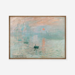 Claude Monet Impression Sunrise Painting Art Skriv Poster<br><div class="desc">Claude Monets "Impression, Soluppgång" är ett banbrytande och inflytelserikt konstverk som gav stiga upp uttryck för "Impressionism". Målningen 1872 skildrar Le Havres hamn i soluppgång, fångar den dunkla atmosfären, vibrerande färg och lös borsfärk som kännetecknar den intsionistiska rörelsen och reflekterar Monets fascination med att fånga de fleeterande effekterna av ljus...</div>