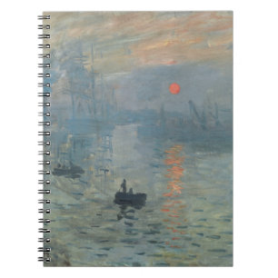 Claude Monet Impression Sunrise Soleil Levant Anteckningsbok