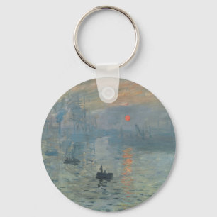Claude Monet Impression Sunrise Soleil Levant Nyckelring