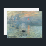 Claude Monet Impression Sunrise Vykort<br><div class="desc">Claude Monet-vykort med målningen "Impression,  Sunrise"</div>