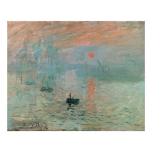 Claude Monet- Impressionism, Soluppgång, Fototryck