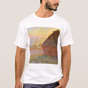 Claude Monet Impressionist Painting Graystaks I T Shirt