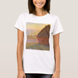 Claude Monet Impressionist Painting Graystaks I T Shirt
