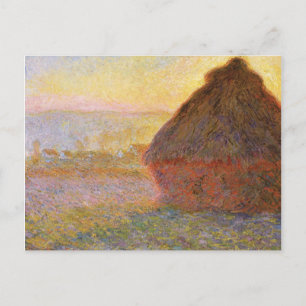 Claude Monet Impressionist Painting Graystaks I Vykort