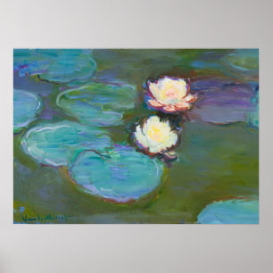 Claude Monet Impressionist Vatten Lillies Nympheas Poster