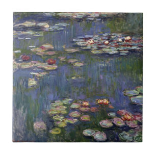 Claude Monet Impressionist Vatten Lillies Painting Kakelplatta