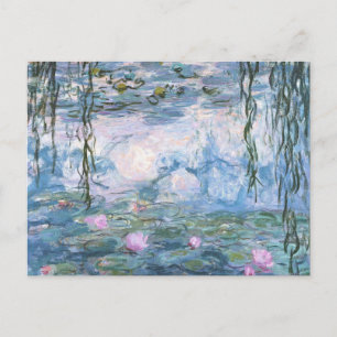Claude Monet Impressionist Vatten Lillies Painting Vykort