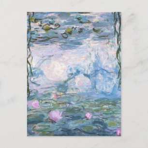 Claude Monet Impressionist Vatten Lillies Painting Vykort