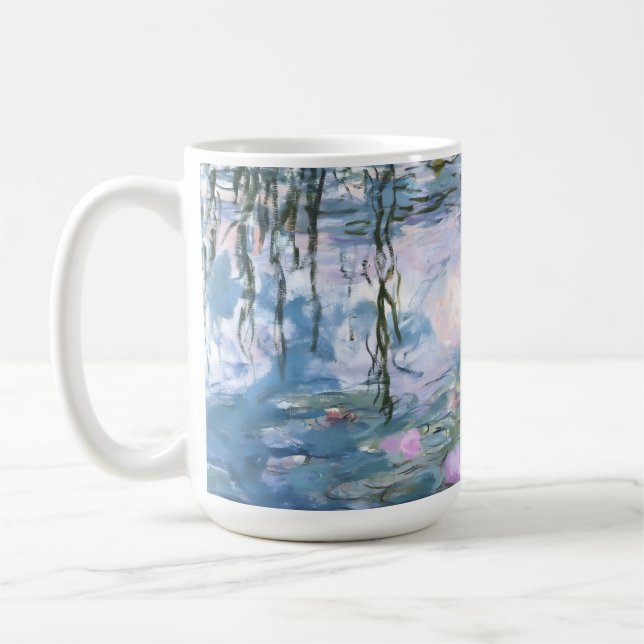 Claude Monet Impressionist Water Lillies Painting Kaffemugg (Vänster)
