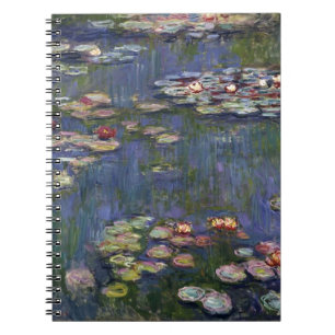 Claude Monet Impressionistisk Vattenliljemålning Anteckningsbok