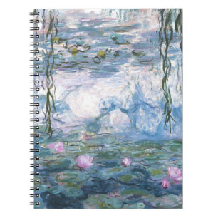 Claude Monet Impressionistiskt Vattenliljemålning Anteckningsbok
