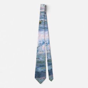 Claude Monet Impressionistiskt Vattenliljemålning Slips