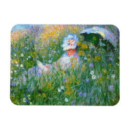 Claude Monet "in the Meadow" Magnet