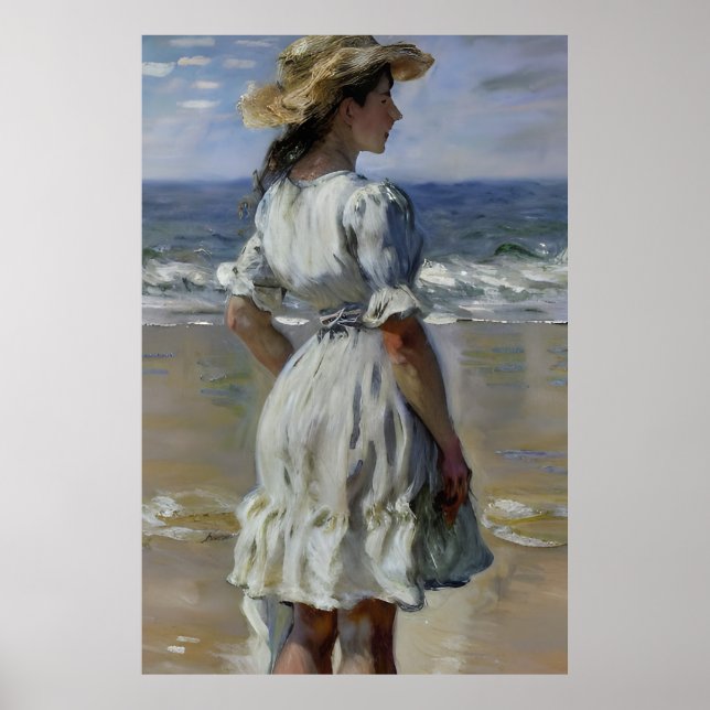 Claude Monet Inspired liggande landskap Poster (Framsidan)