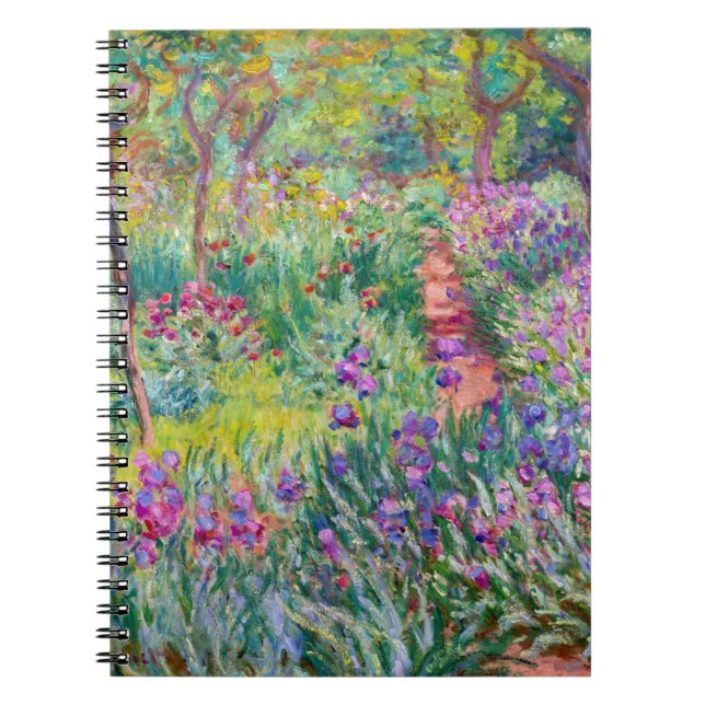 Claude Monet - Iris Garden at Giverny Anteckningsbok (Framsidan)