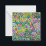 Claude Monet - Iris Garden at Giverny Anteckningskort<br><div class="desc">The Iris Garden at Giverny / The Artists Garden at Giverny - Claude Monet,  1899-1900</div>