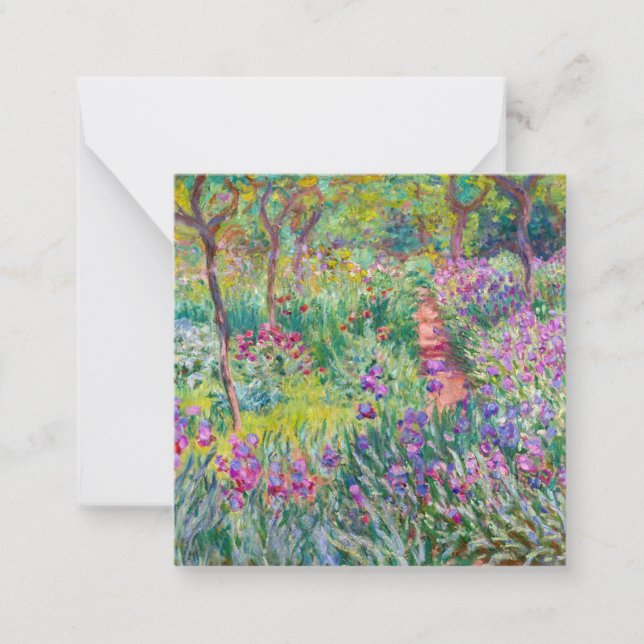 Claude Monet - Iris Garden at Giverny Anteckningskort (Framsida)