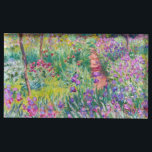 Claude Monet - Iris Garden at Giverny Bordskorthållare<br><div class="desc">The Iris Garden at Giverny / The Artists Garden at Giverny - Claude Monet,  1899-1900</div>
