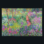Claude Monet: Iris Garden at Giverny Bordstablett<br><div class="desc">Ett färgat klassiskt ställe-matte med iris-trädgården i Giverny,  som målats av den Fransk imponerande målaren Claude Monet.</div>