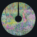 Claude Monet - Iris Garden at Giverny Julgransmatta Borstad Polyester<br><div class="desc">The Iris Garden at Giverny / The Artists Garden at Giverny - Claude Monet,  1899-1900</div>