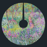 Claude Monet - Iris Garden at Giverny Julgransmatta Borstad Polyester<br><div class="desc">The Iris Garden at Giverny / The Artists Garden at Giverny - Claude Monet,  1899-1900</div>