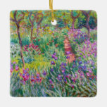 Claude Monet - Iris Garden at Giverny Julgransprydnad Keramik<br><div class="desc">The Iris Garden at Giverny / The Artists Garden at Giverny - Claude Monet,  1899-1900</div>