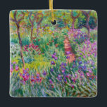Claude Monet - Iris Garden at Giverny Julgransprydnad Keramik<br><div class="desc">The Iris Garden at Giverny / The Artists Garden at Giverny - Claude Monet,  1899-1900</div>