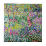 Claude Monet - Iris Garden at Giverny Kakelplatta<br><div class="desc">The Iris Garden at Giverny / The Artists Garden at Giverny - Claude Monet,  1899-1900</div>