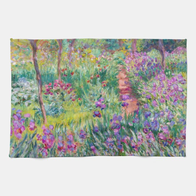 Claude Monet - Iris Garden at Giverny Kökshandduk (Horisontell)