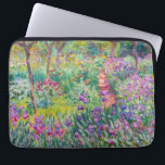 Claude Monet - Iris Garden at Giverny Laptop Fodral<br><div class="desc">The Iris Garden at Giverny / The Artists Garden at Giverny - Claude Monet,  1899-1900</div>