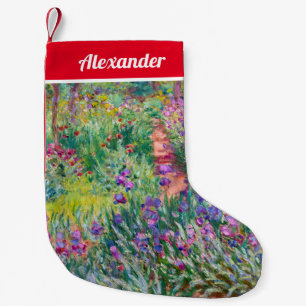 Claude Monet - Iris Garden at Giverny Liten Julstrumpa